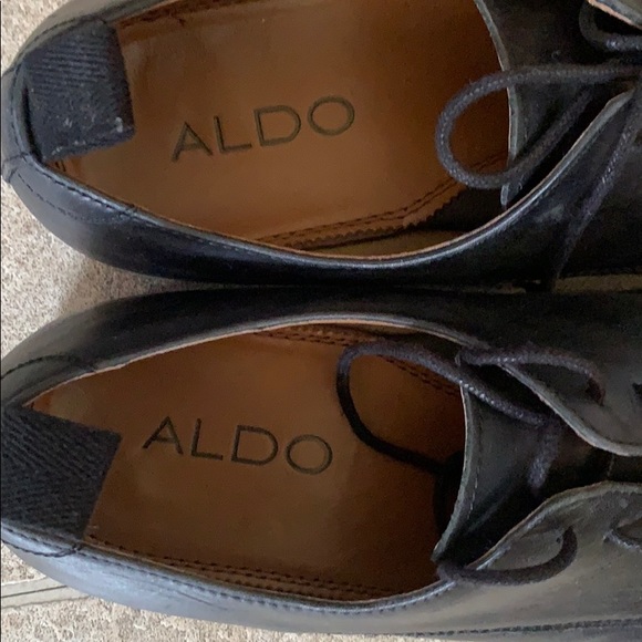 Aldo black leather dress-shoe/oxford - Picture 5 of 6